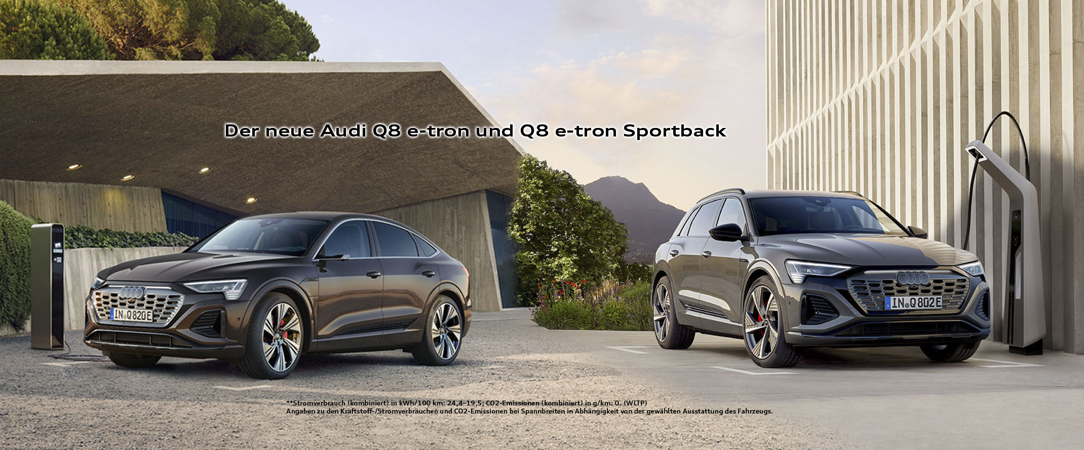 Audi Q8 e-tron und Q8 e-tron Sportback - Jetzt bestellen!